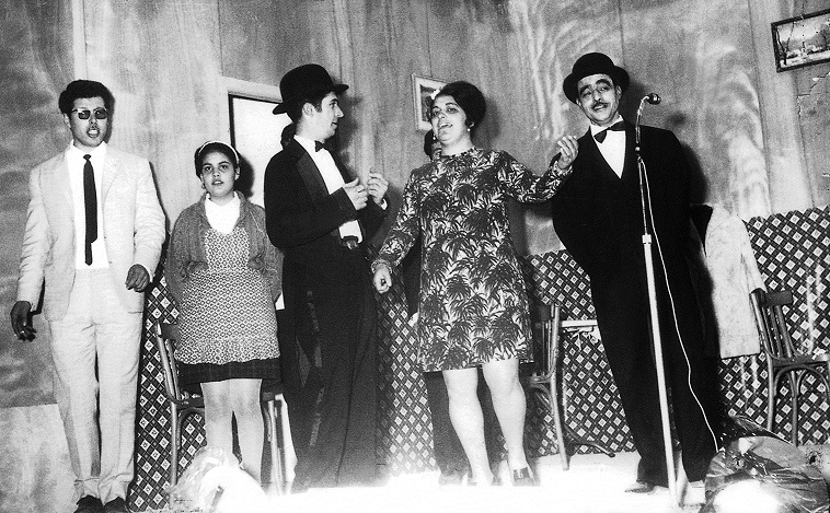 Από την οπερέτα του Νίκου Χατζηαποστόλου "Η γυναίκα του δρόμου" (15-2-1970). 