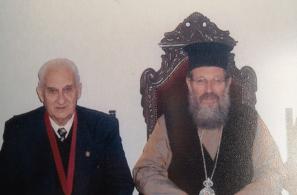 Με τον Μητροπολίτη Μυτιλήνης Ιάκωβο Γ΄